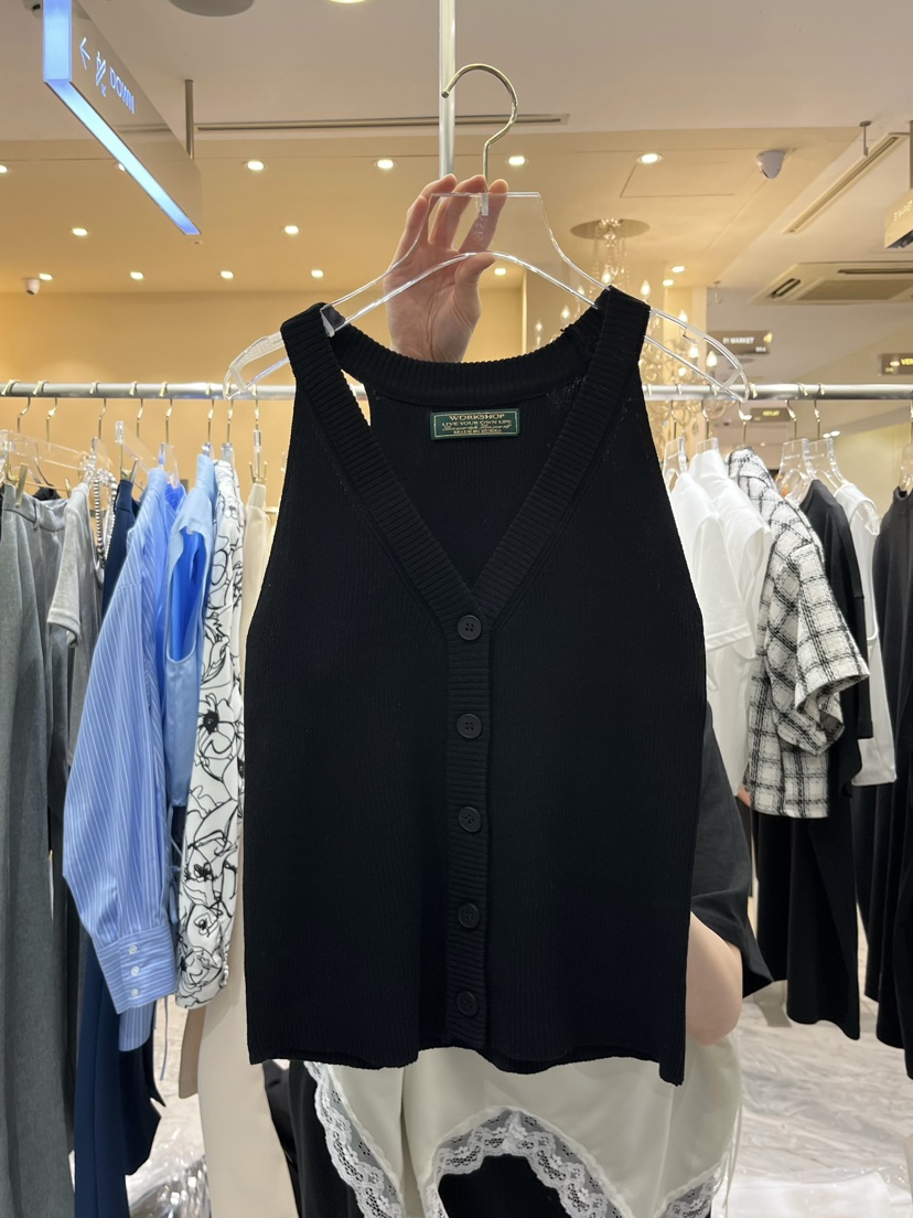WORK SHOP韓國代購㊣女士新品人氣25春夏休閑時尚吊帶背心Work_shop吊帶/背心圖色3