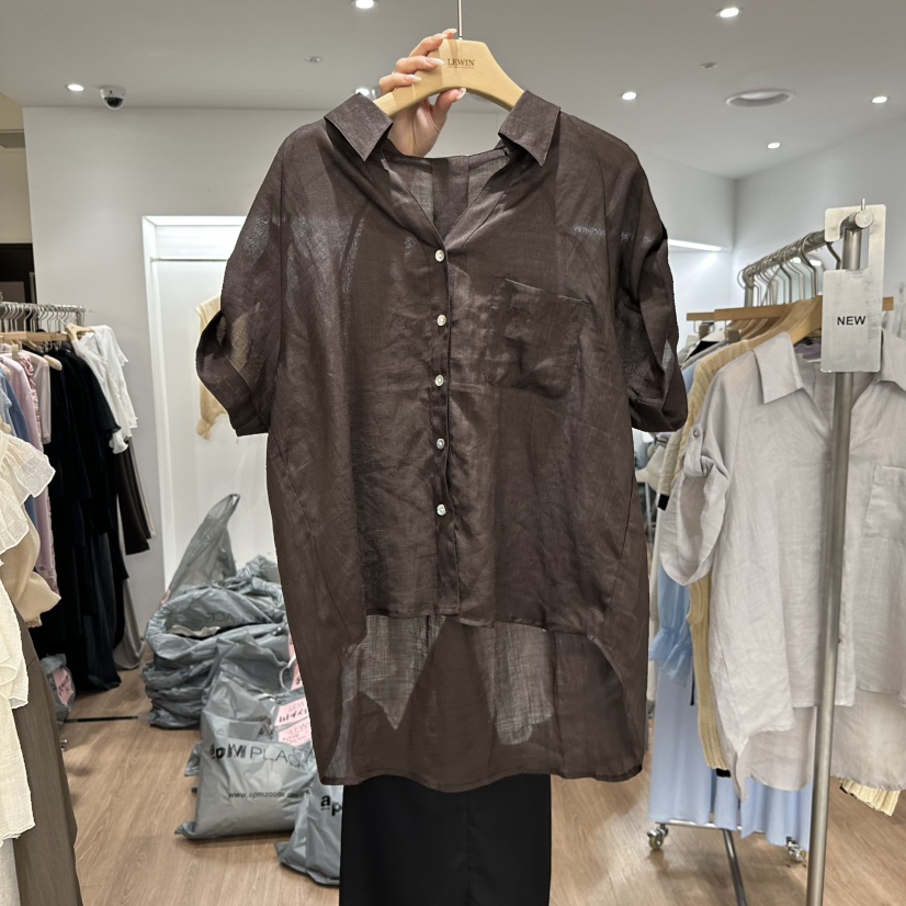 LEWIN東大門㊣直郵女裝新品推薦熱賣真品時尚25春夏襯衫蕾絲衫LEWIN襯衫/蕾絲衫圖色2