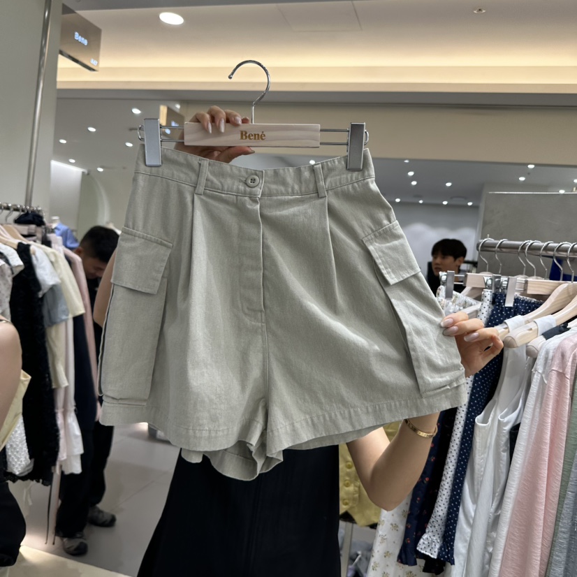 BENE韓國直郵㊣女裝新款25春夏熱賣時尚人氣推薦真品短褲工裝BENE短褲圖色2