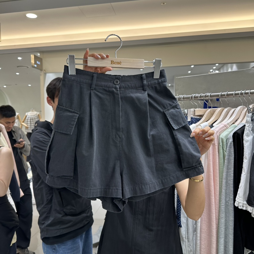 BENE韓國直郵㊣女裝新款25春夏熱賣時尚人氣推薦真品短褲工裝BENE短褲圖色3
