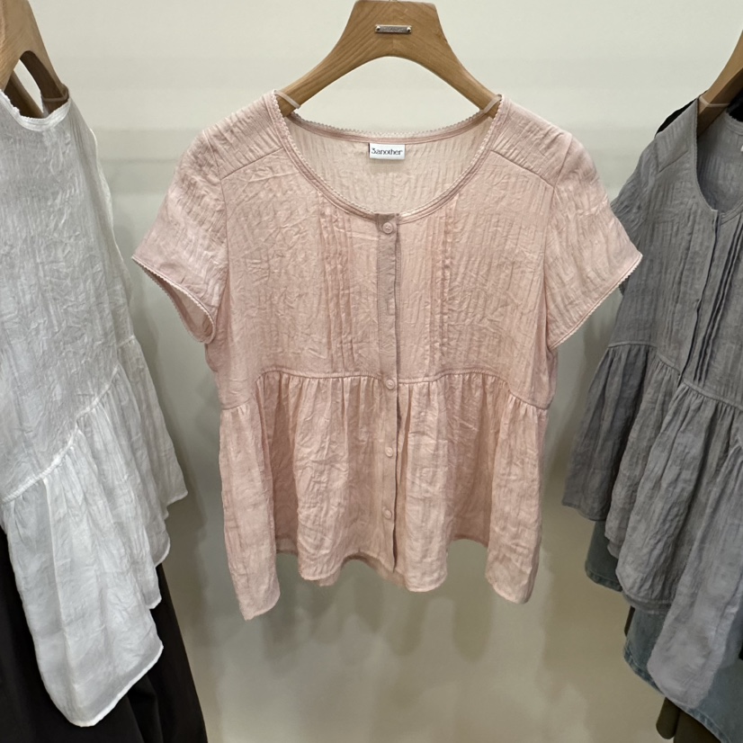3 ANOTHER韓國代購㊣女裝新品時尚熱賣休閑真品襯衫蕾絲衫3 ANOTHER襯衫/蕾絲衫圖色2