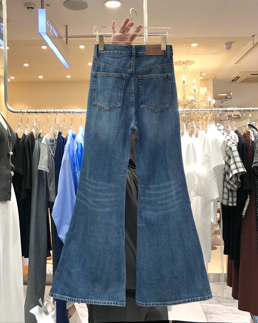 WORK SHOP東大門㊣代購女裝新品職業25春夏人氣時尚牛仔褲Work_shop牛仔褲