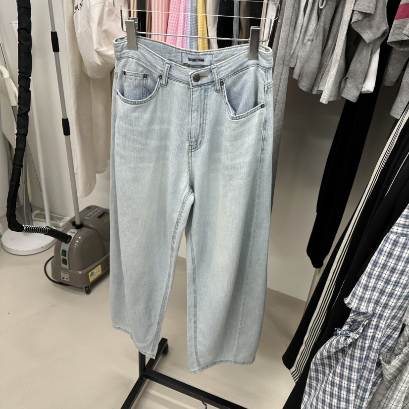 TOPDRESSING東大門㊣代購女裝新款25春夏推薦時尚人氣牛仔褲TOPDRESSING牛仔褲