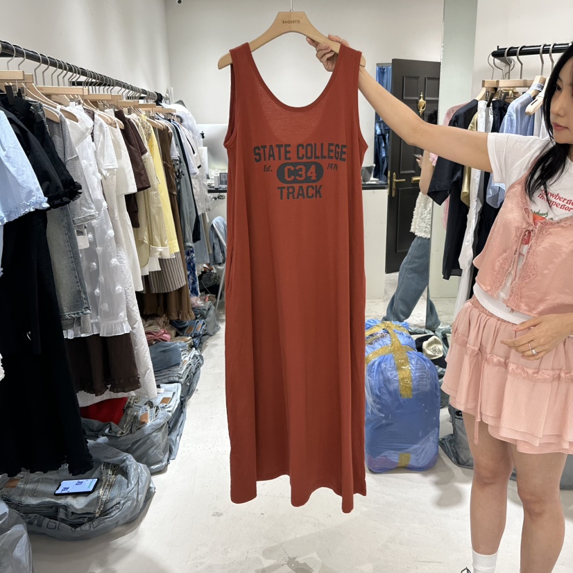 BAGUETTE韓國直郵㊣女士新品25春夏職業推薦人氣時尚連衣裙BAGUETTE連衣裙圖色2