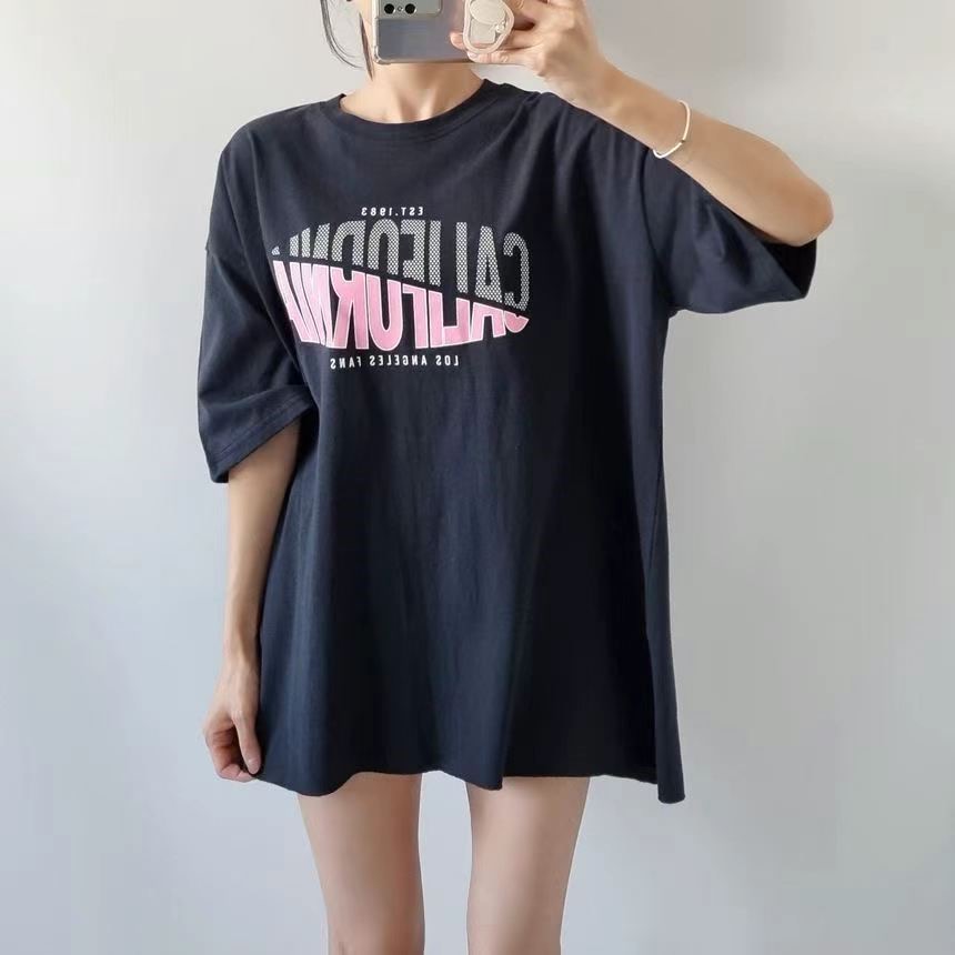 SNS韓國代購㊣女裝新款熱賣真品人氣休閑推薦時尚25春夏T恤SNST恤圖色2