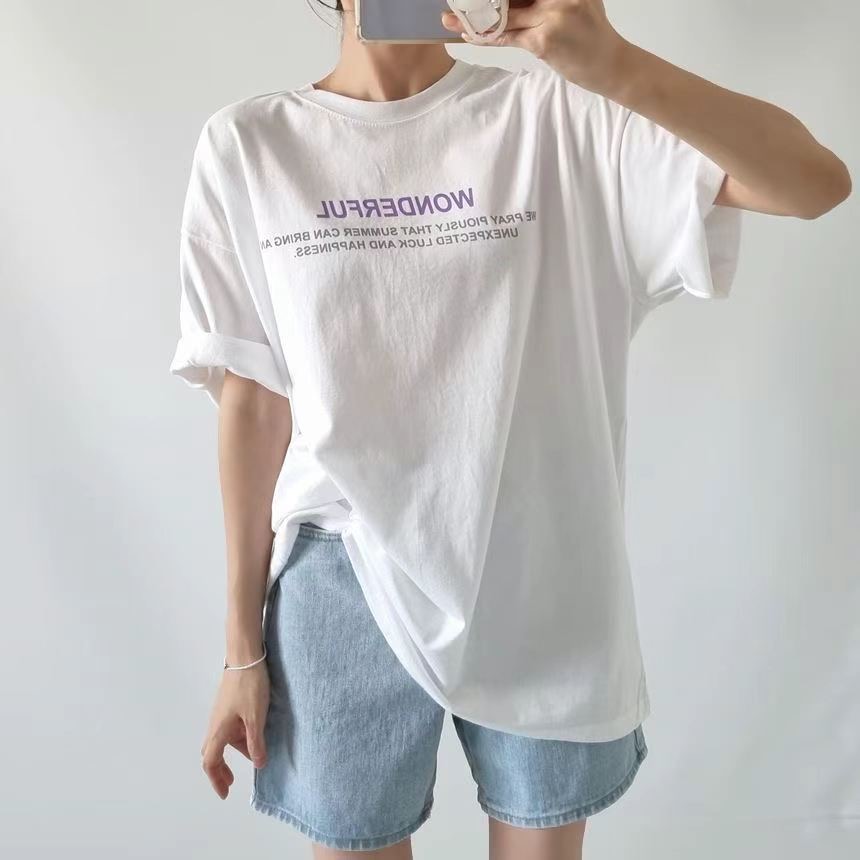 SNS東大門㊣代購女裝新品人氣推薦職業真品時尚休閑熱賣T恤SNST恤圖色1
