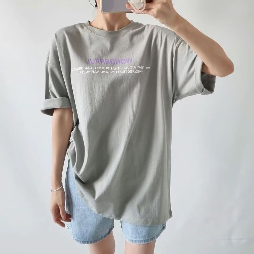 SNS東大門㊣代購女裝新品人氣推薦職業真品時尚休閑熱賣T恤SNST恤圖色3
