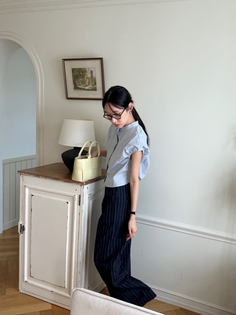 ME MO韓國代購㊣女士新款時尚人氣職業25春夏真品襯衫蕾絲衫ME MO襯衫/蕾絲衫