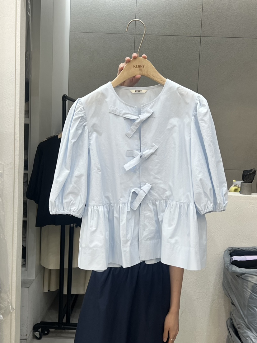 KERRY韓國代購㊣女裝新款熱賣時尚推薦職業人氣25春夏襯衫蕾絲衫KERRY襯衫/蕾絲衫圖色2