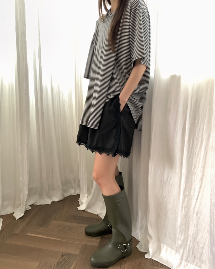 PEBBLE韓國代購㊣女裝新品人氣時尚真品職業25春夏休閑短褲PEBBLE/LAYER短褲