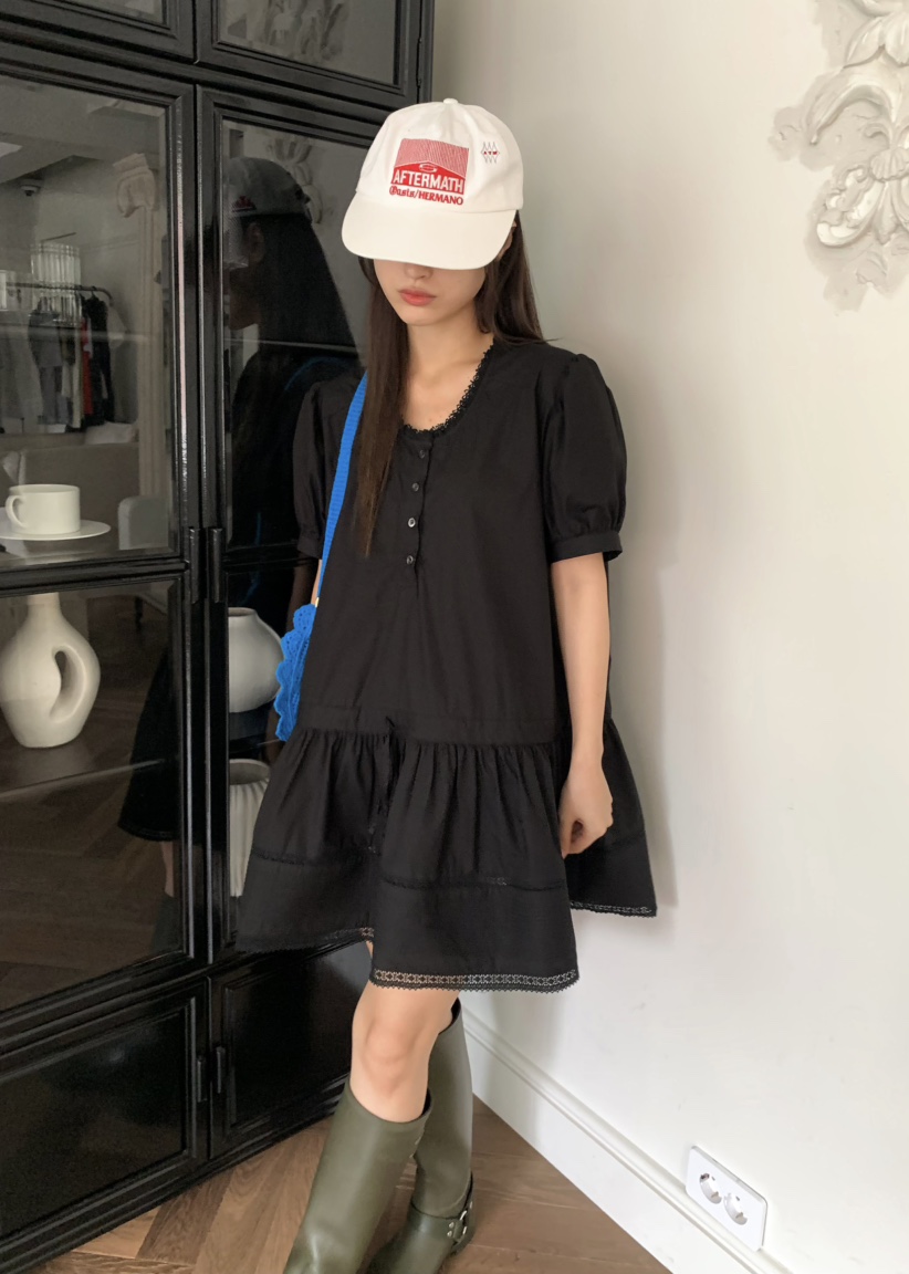 PEBBLE東大門㊣實拍女裝新品時尚真品職業推薦休閑25春夏連衣裙PEBBLE/LAYER連衣裙