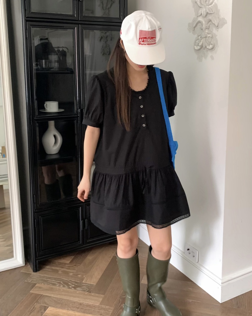 PEBBLE東大門㊣實拍女裝新品時尚真品職業推薦休閑25春夏連衣裙PEBBLE/LAYER連衣裙