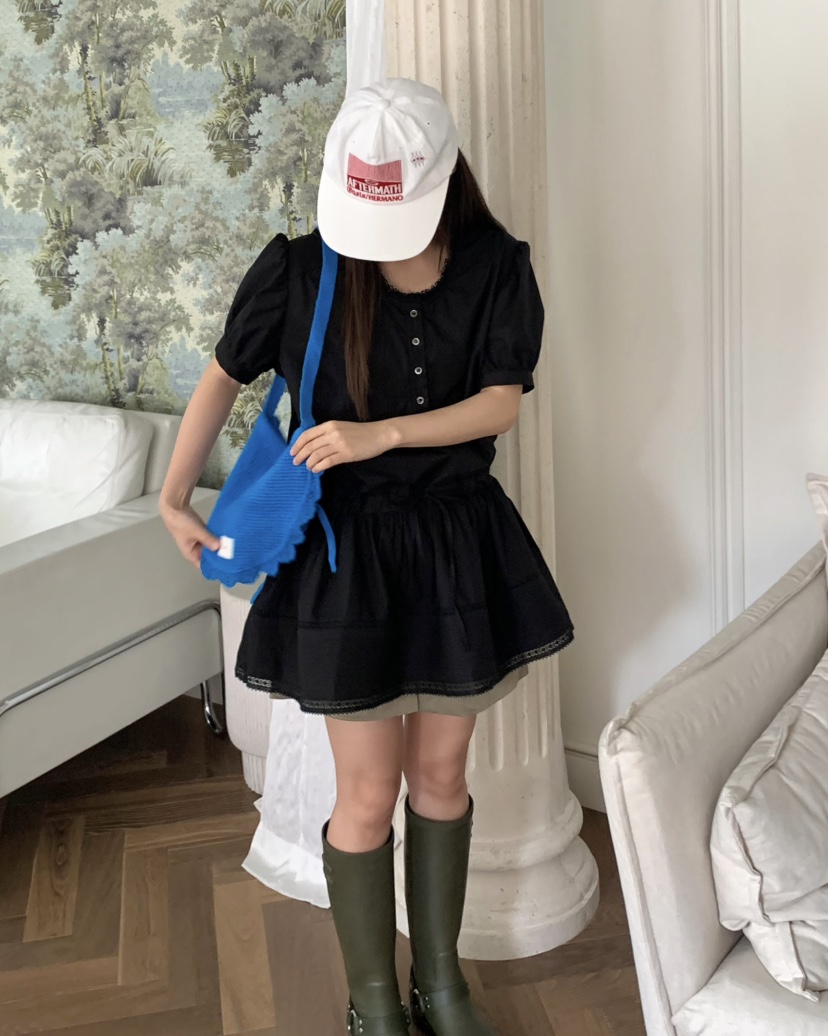 PEBBLE東大門㊣實拍女裝新品時尚真品職業推薦休閑25春夏連衣裙PEBBLE/LAYER連衣裙