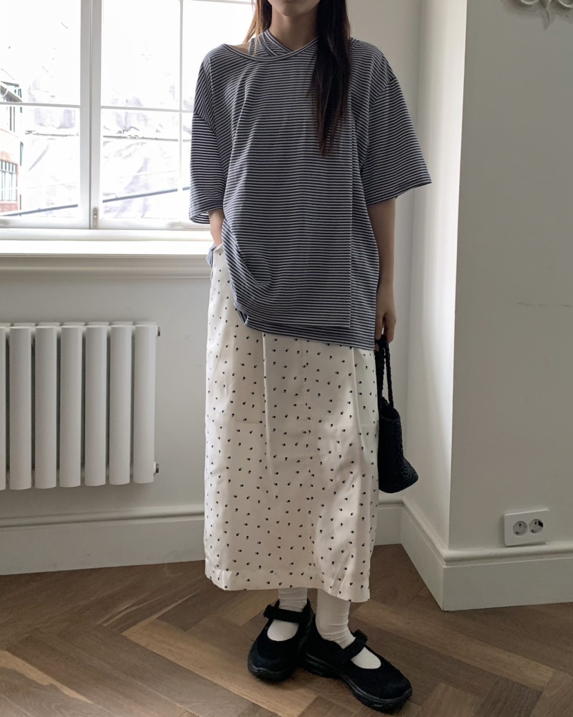 PEBBLE東大門㊣代購女士新款推薦真品時尚職業人氣熱賣長裙PEBBLE/LAYER長裙