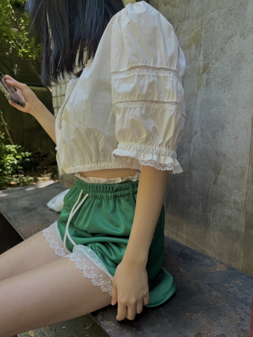 FRANC—L東大門㊣代購女士新品職業人氣時尚推薦真品短褲蕾絲FRANC短褲