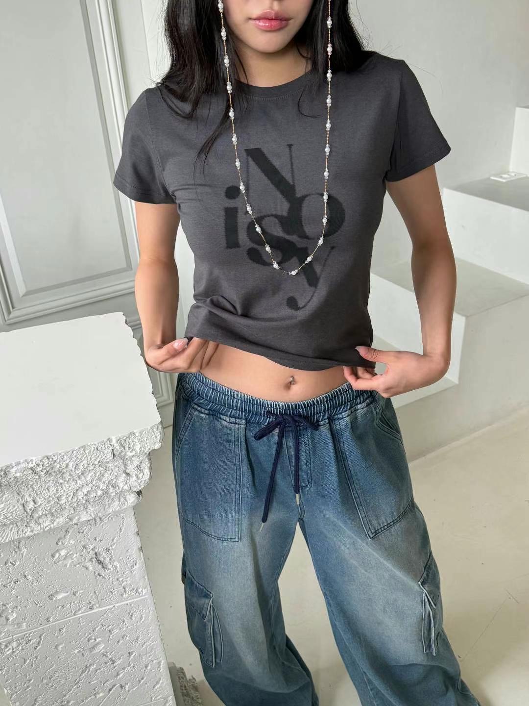 SIENNE-T東大門㊣實拍女裝新品25春夏職業熱賣休閑T恤修身SIENNE-TT恤圖色2