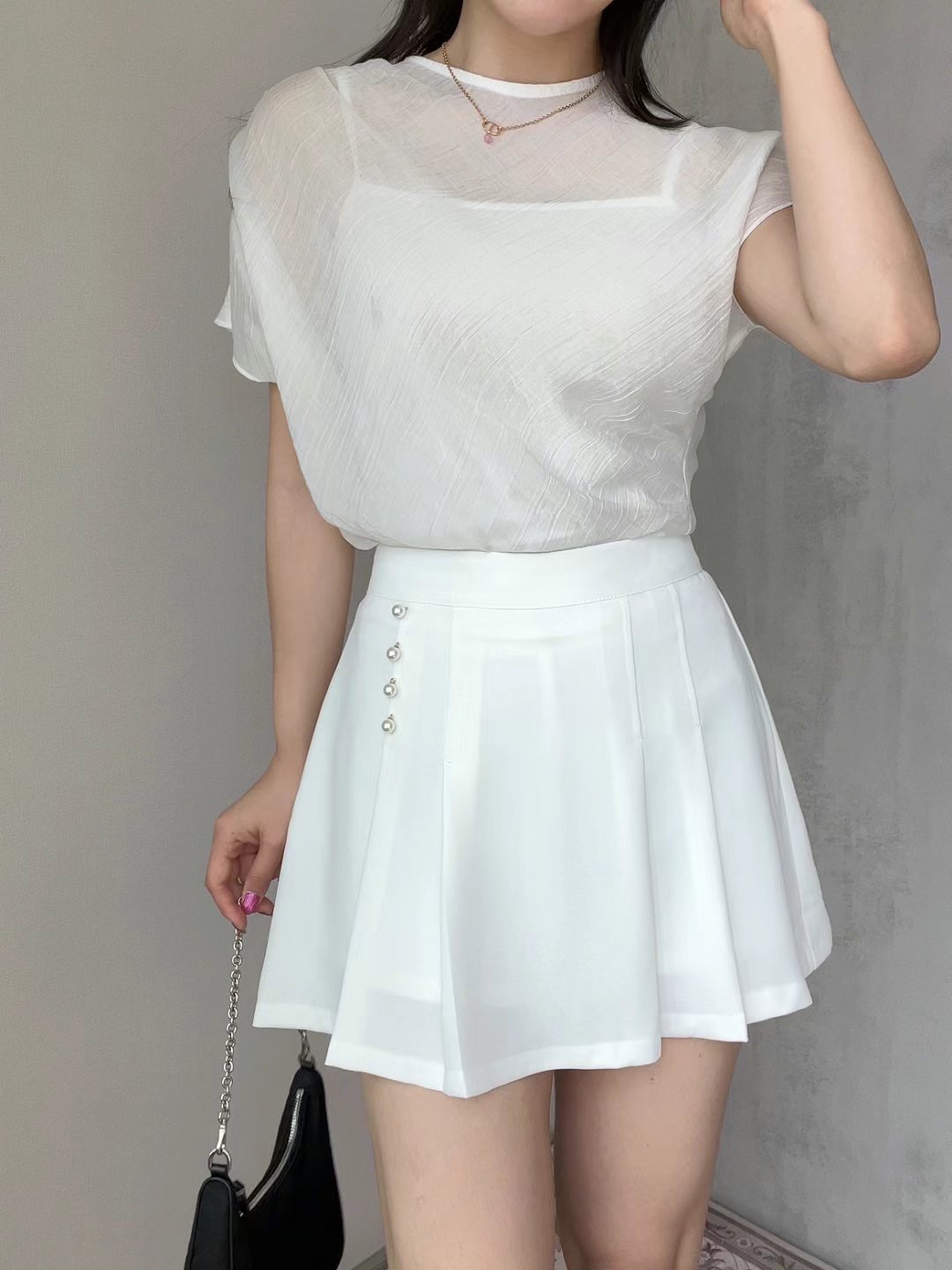 SOOMANCHAE-수만채-T東大門㊣代購女裝新品人氣推薦裙褲百褶SOOMANCHAE裙褲