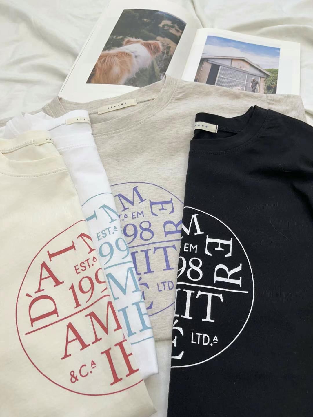 SIENNE-T韓國代購㊣女裝新品25春夏人氣時尚職業推薦真品T恤SIENNE-TT恤