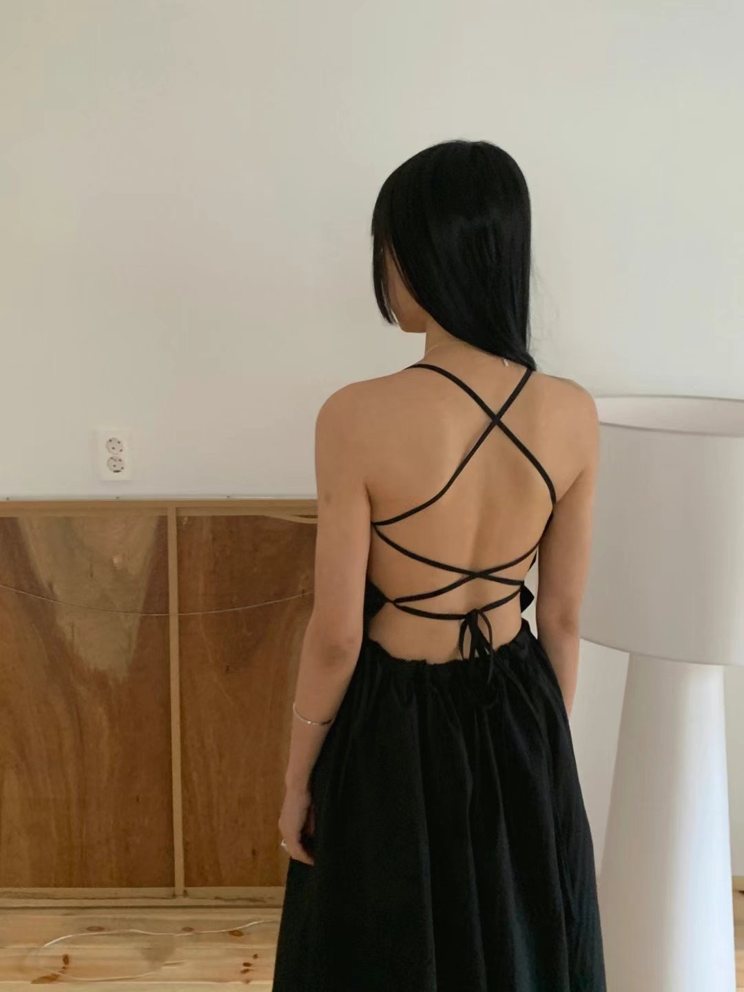 US韓國代購㊣女裝新款休閑25春夏熱賣時尚真品人氣推薦連衣裙JANEMORIS連衣裙