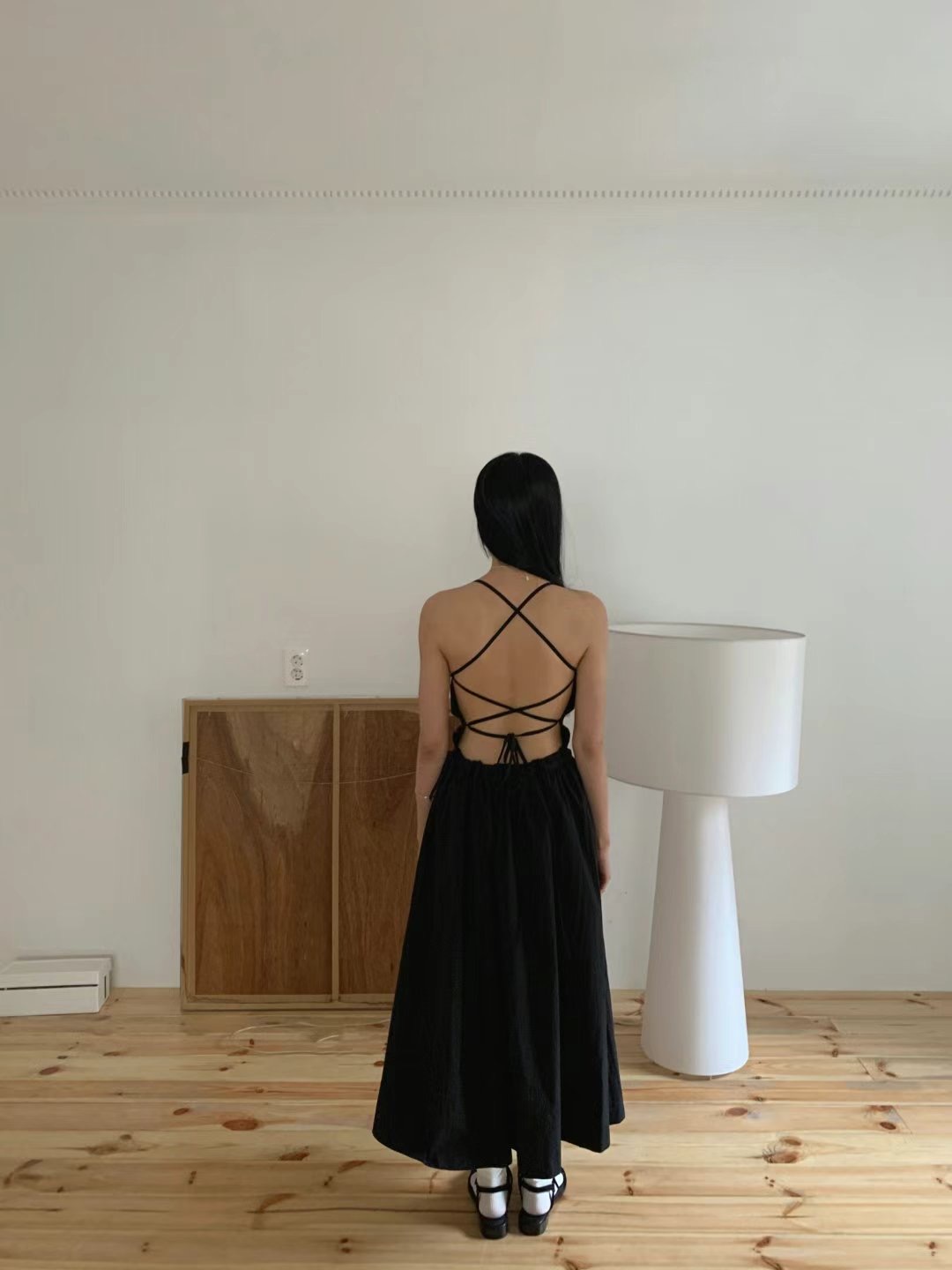 US韓國代購㊣女裝新款休閑25春夏熱賣時尚真品人氣推薦連衣裙JANEMORIS連衣裙