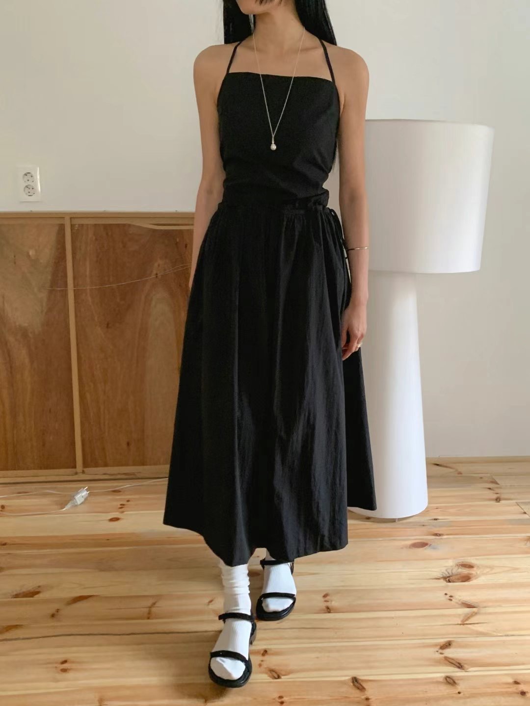 US韓國代購㊣女裝新款休閑25春夏熱賣時尚真品人氣推薦連衣裙JANEMORIS連衣裙
