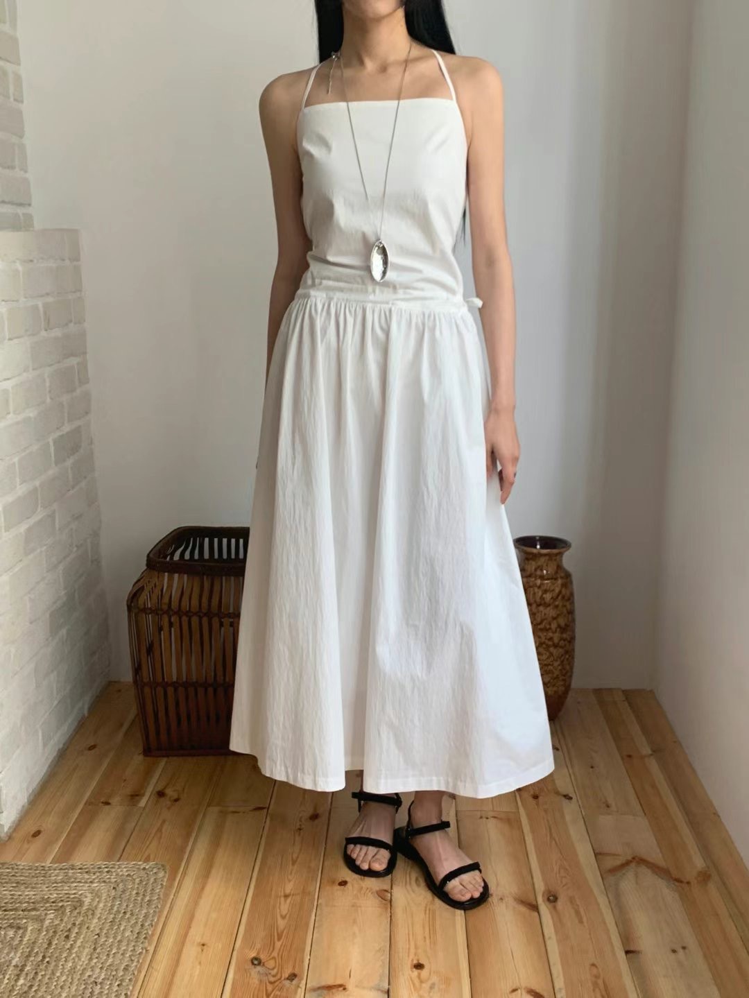 US韓國代購㊣女裝新款休閑25春夏熱賣時尚真品人氣推薦連衣裙JANEMORIS連衣裙圖色2