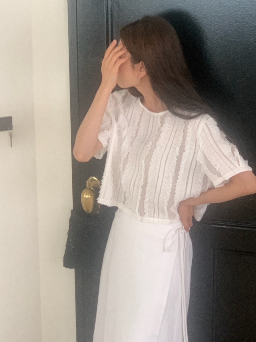 BLEECKER韓國代購㊣女士新款時尚真品人氣熱賣襯衫蕾絲衫柔軟BLEECKER襯衫/蕾絲衫
