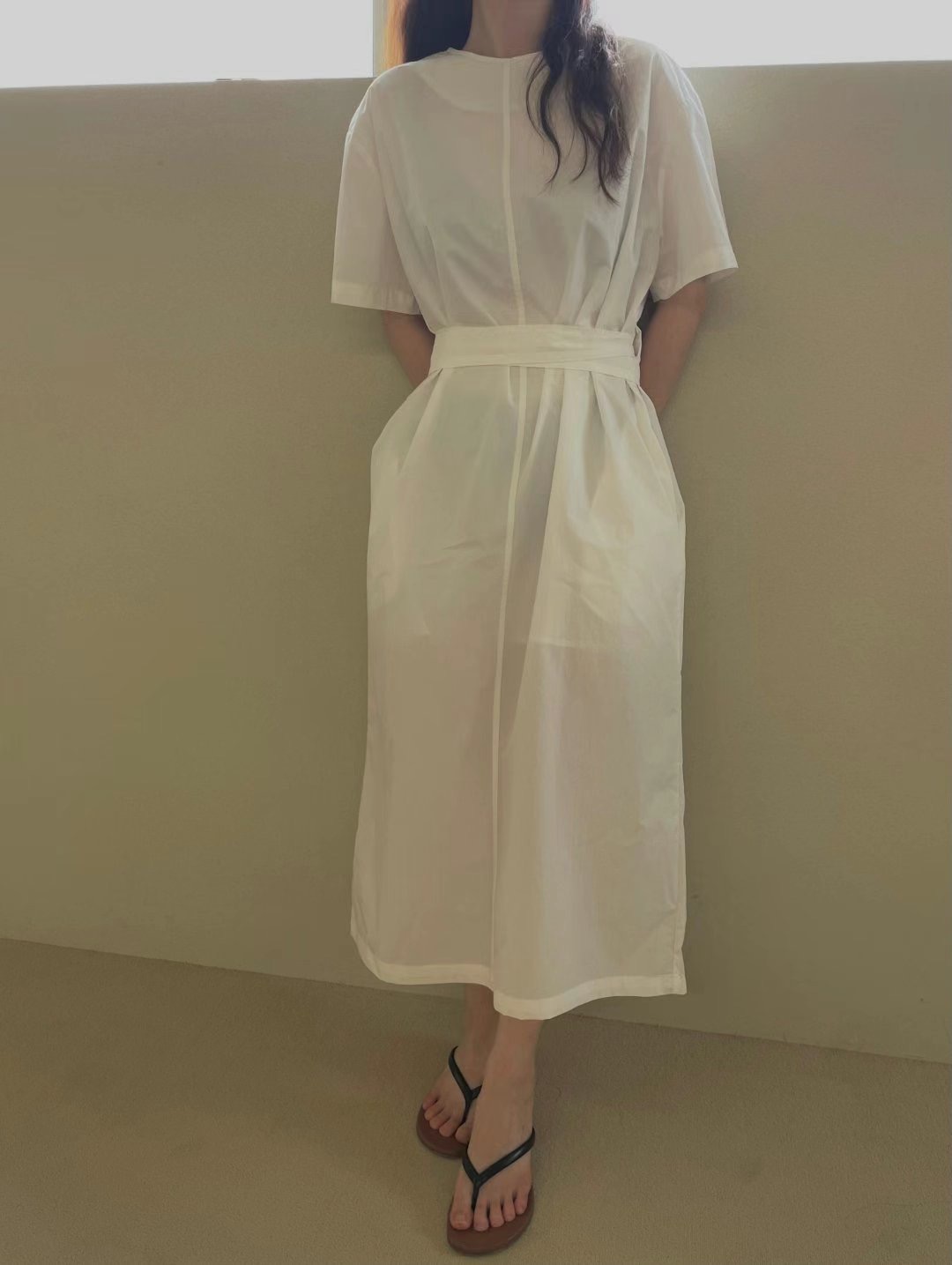 US東大門㊣實拍女士新款熱賣休閑真品推薦職業人氣時尚連衣裙JANEMORIS連衣裙
