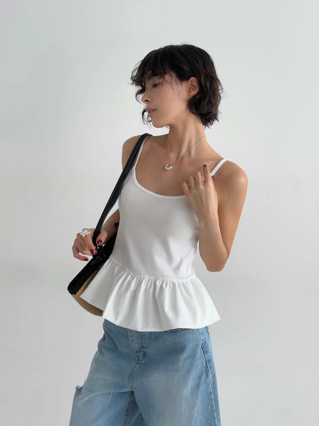 HAPER韓國直郵㊣女士新款時尚職業人氣休閑真品熱賣吊帶背心HAPER吊帶/背心