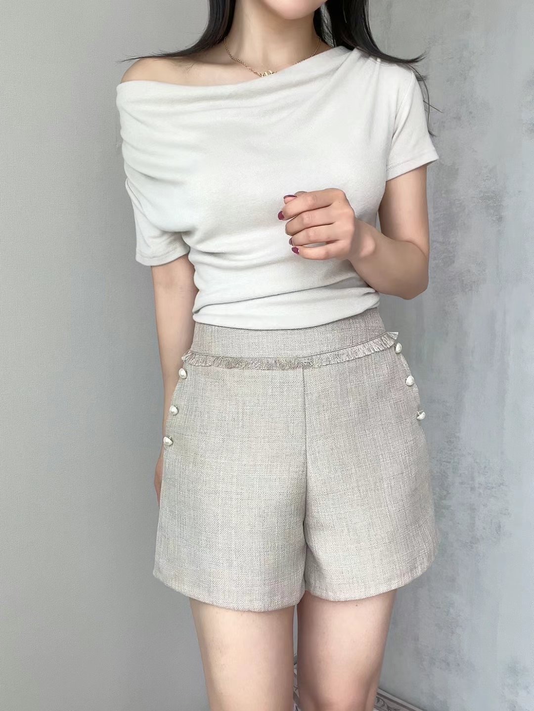SOOMANCHAE-수만채-T韓國直郵㊣女裝新品人氣熱賣推薦短褲SOOMANCHAE短褲
