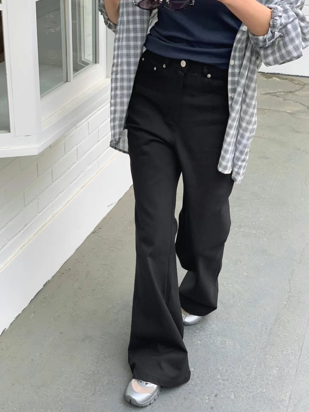 US韓國代購㊣女裝新款真品熱賣休閑推薦職業25春夏人氣牛仔褲JANEMORIS牛仔褲