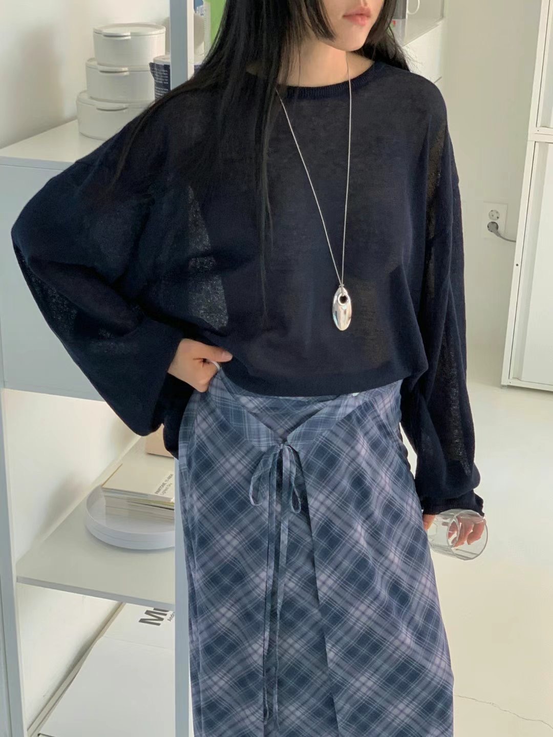 US東大門㊣直郵女士新品時尚職業25春夏推薦人氣真品長袖T恤JANEMORIS長袖T恤圖色4