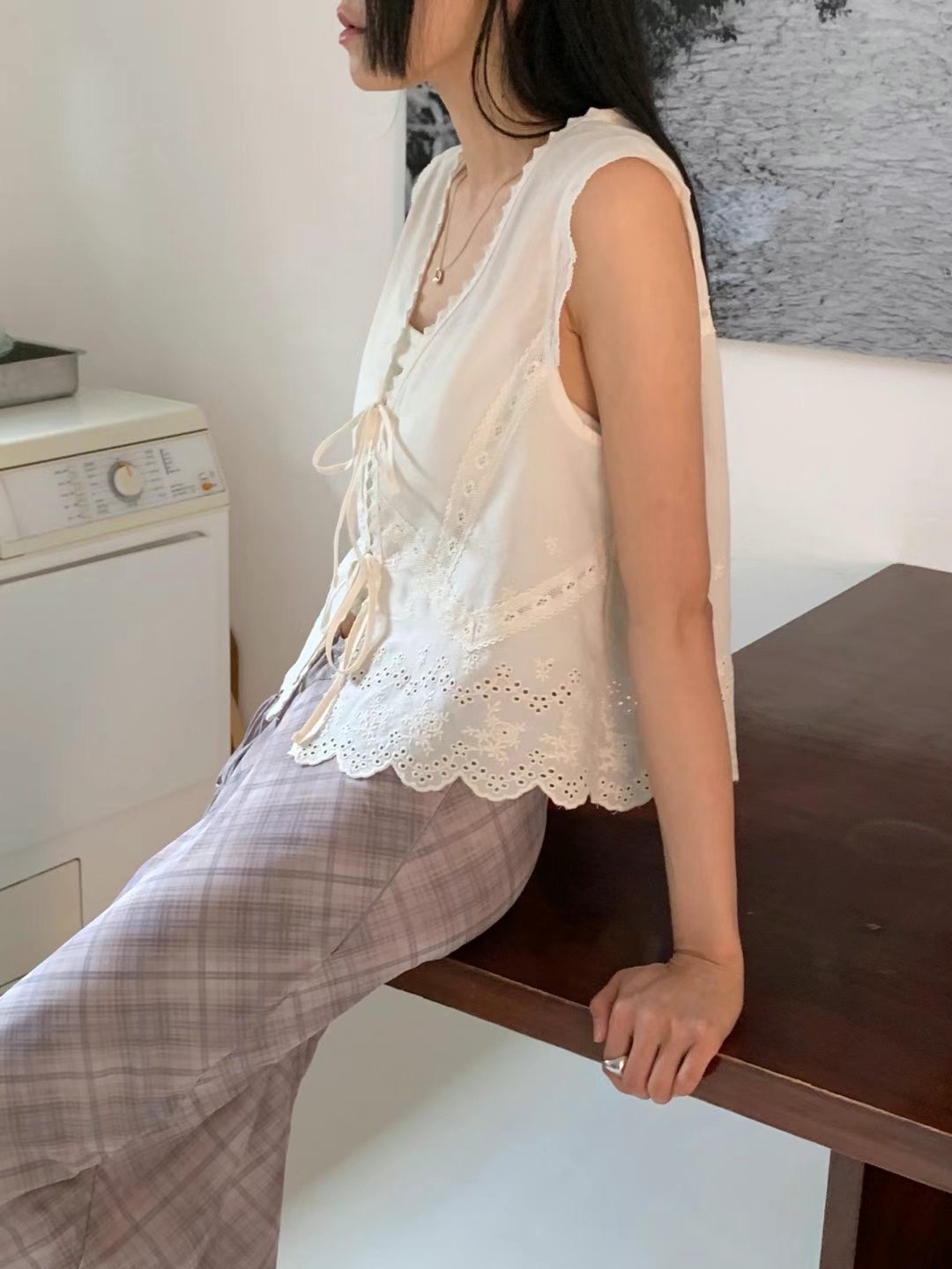 US東大門㊣代購女士新品熱賣人氣職業休閑推薦真品襯衫蕾絲衫JANEMORIS襯衫/蕾絲衫