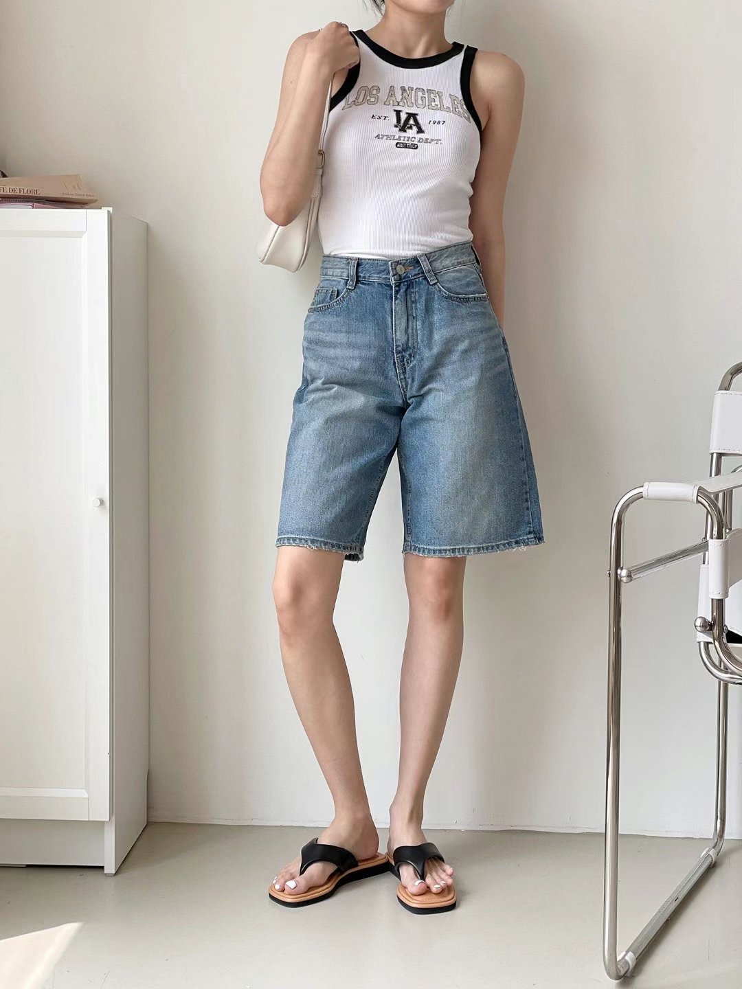 FLY DENIM東大門㊣實拍女士新品推薦職業時尚真品熱賣短褲FLY DENIM短褲