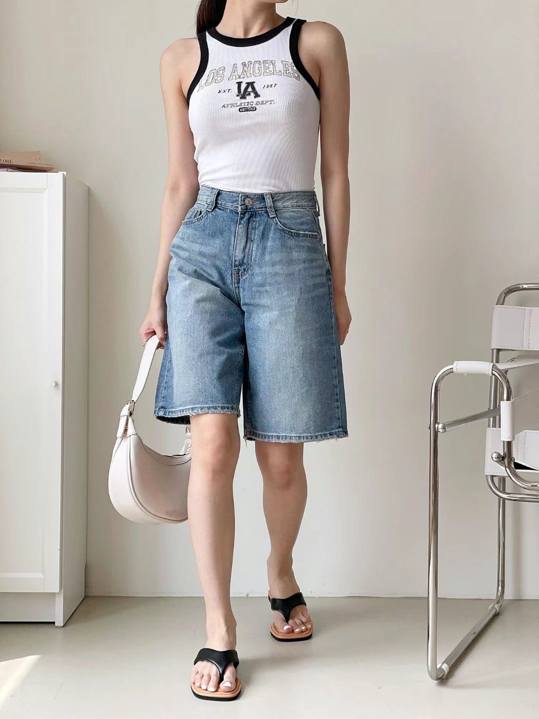 FLY DENIM東大門㊣實拍女士新品推薦職業時尚真品熱賣短褲FLY DENIM短褲
