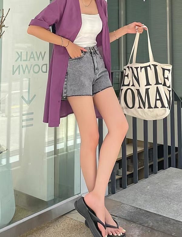 FLY DENIM東大門㊣直郵女士新款時尚真品25春夏熱賣職業短褲FLY DENIM短褲