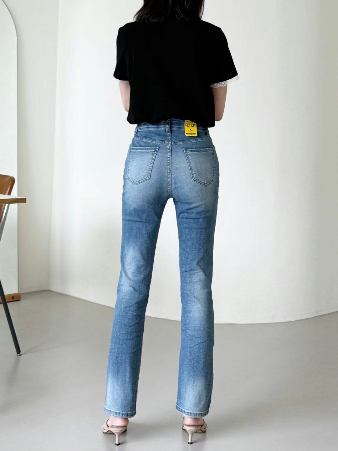 FLY DENIM韓國直郵㊣女士新品職業真品時尚推薦25春夏牛仔褲FLY DENIM牛仔褲