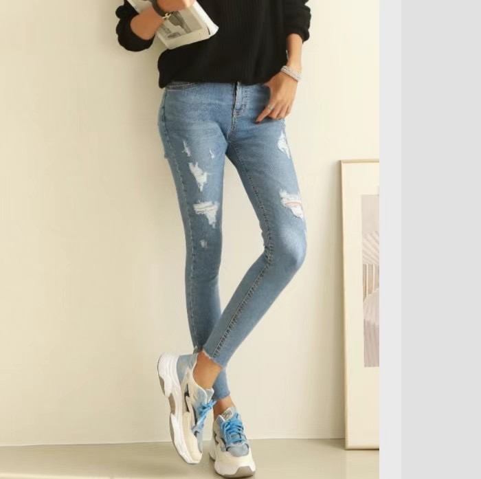 FLY DENIM東大門㊣實拍女士新款真品職業時尚人氣熱賣牛仔褲FLY DENIM牛仔褲