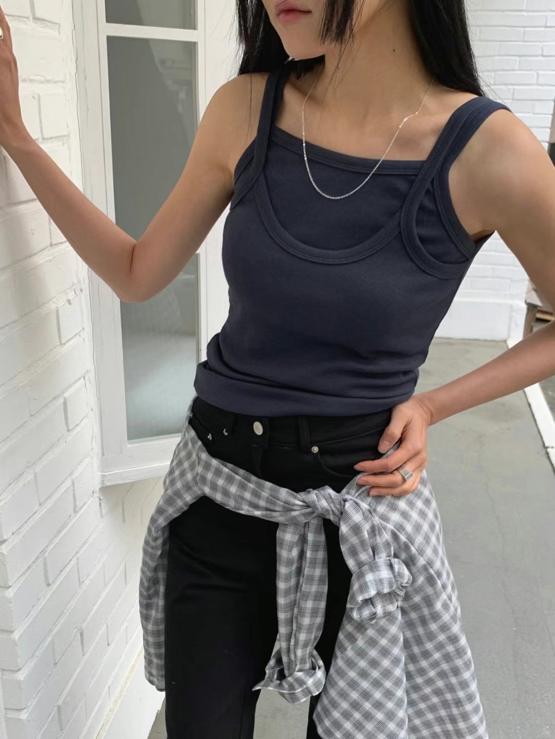 US東大門㊣直郵女裝新款休閑25春夏人氣真品推薦熱賣吊帶背心JANEMORIS吊帶/背心圖色4