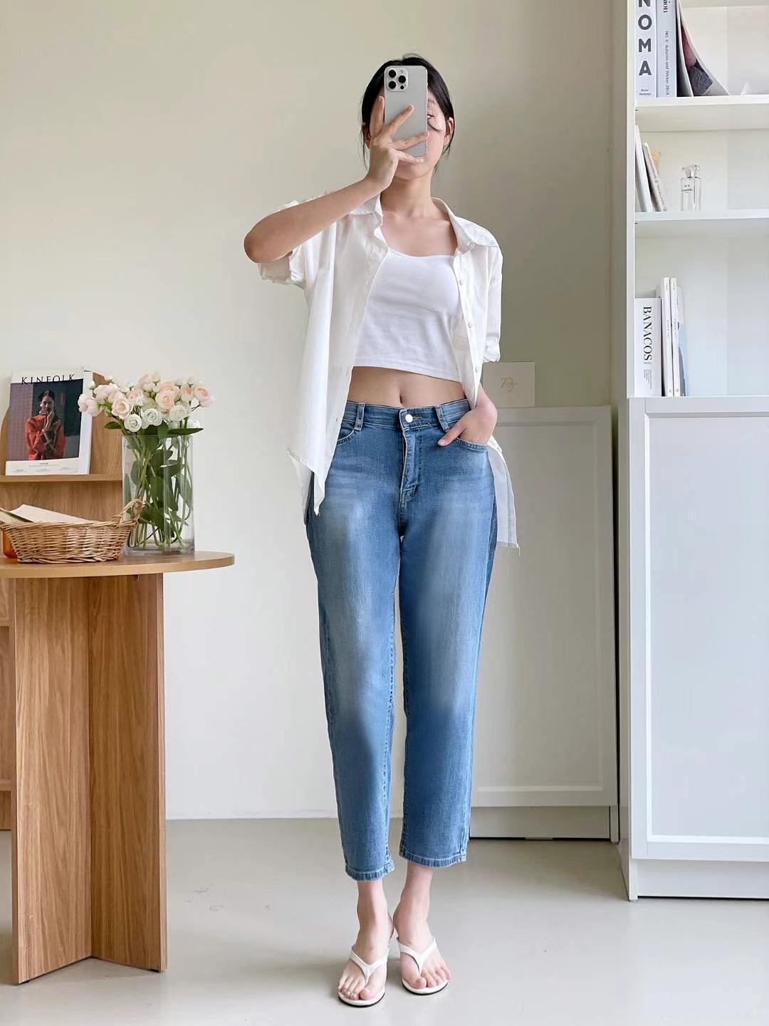 FLY DENIM東大門㊣實拍女士新品職業熱賣25春夏時尚牛仔褲FLY DENIM牛仔褲