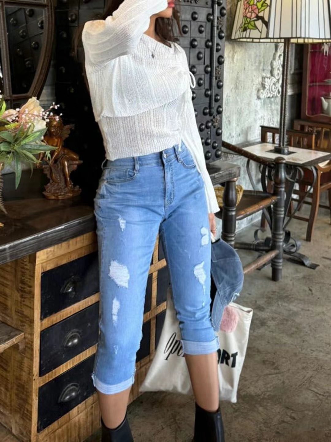 FLY DENIM東大門㊣直郵女裝新品職業人氣25春夏熱賣牛仔褲FLY DENIM牛仔褲