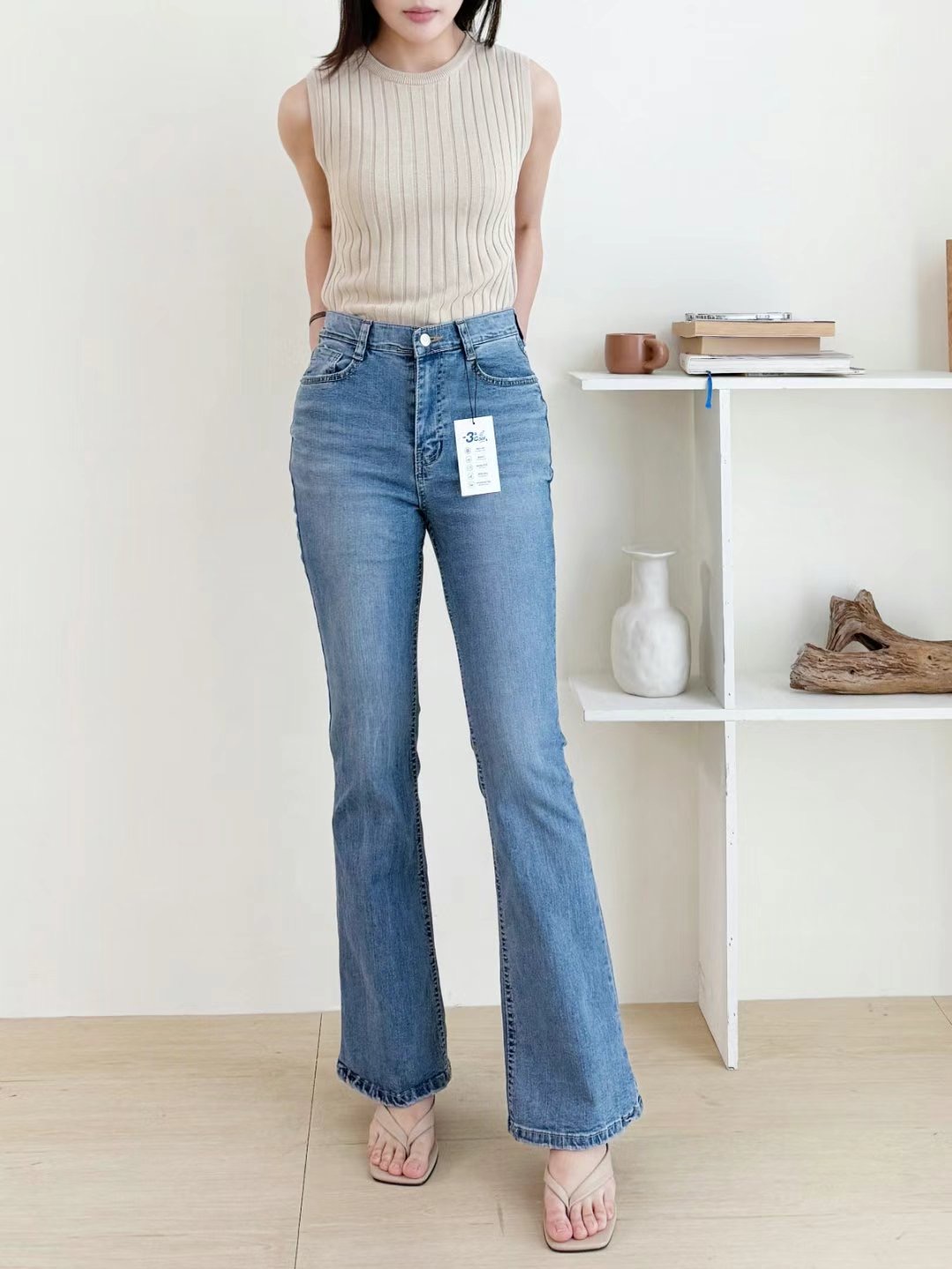 FLY DENIM東大門㊣實拍女裝新款職業推薦人氣時尚25春夏牛仔褲FLY DENIM牛仔褲