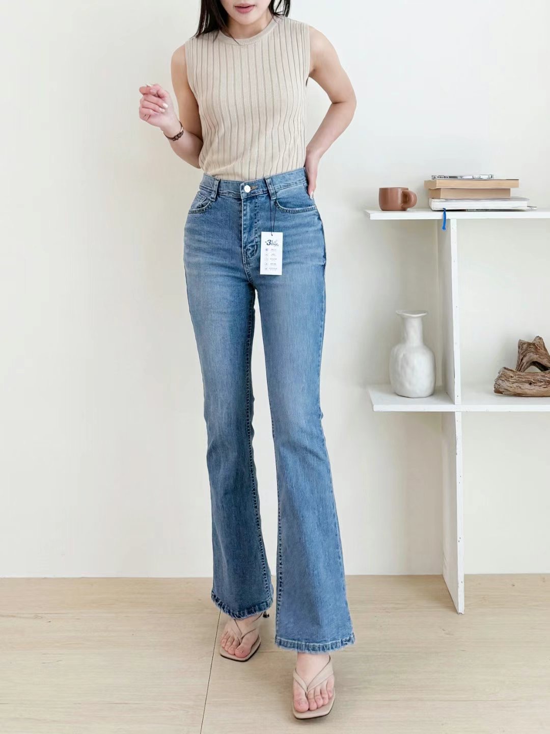 FLY DENIM東大門㊣實拍女裝新款職業推薦人氣時尚25春夏牛仔褲FLY DENIM牛仔褲