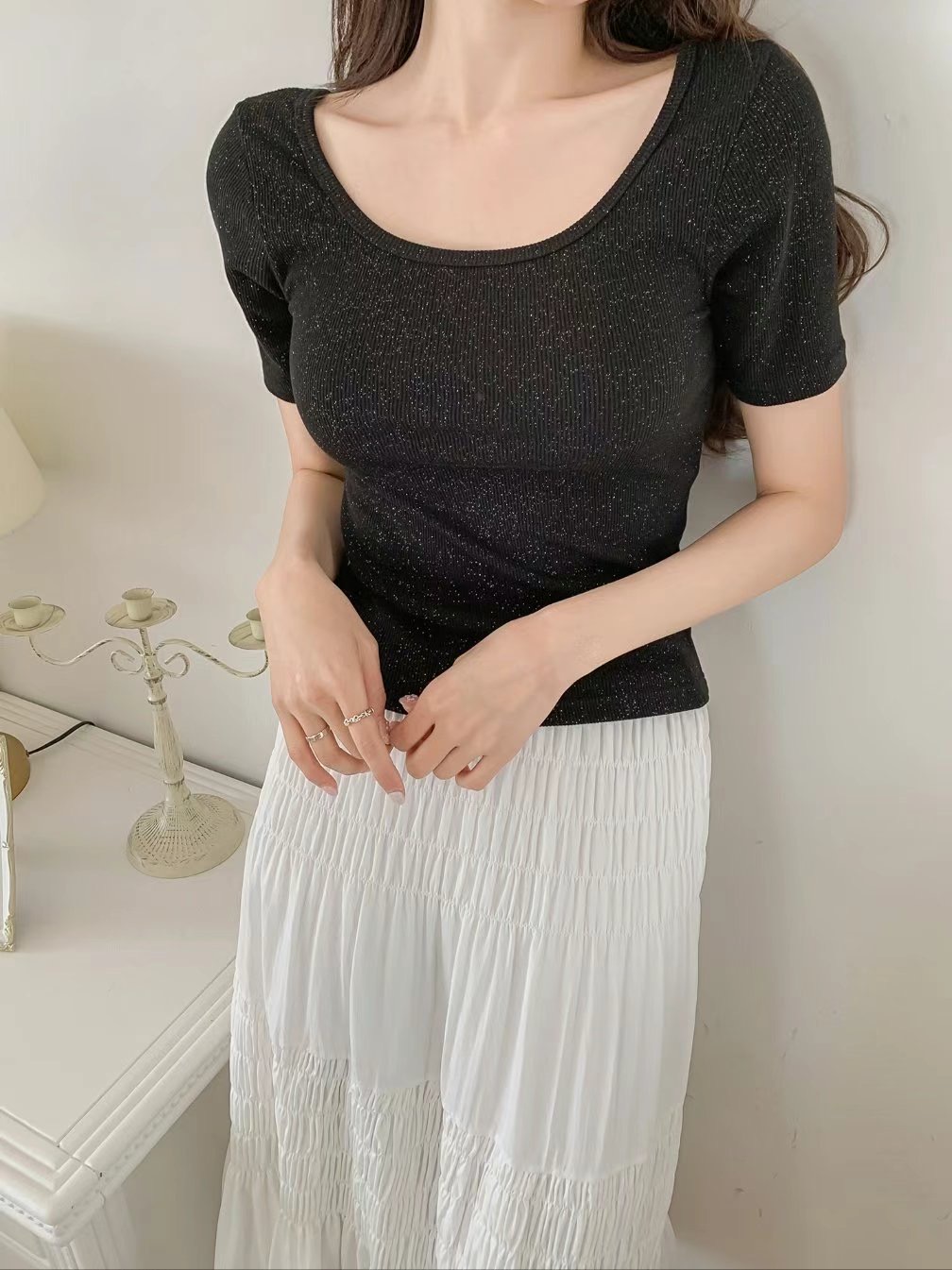 JOY-조이-T韓國代購㊣女裝新品25春夏人氣推薦時尚真品T恤JOY-조이-TT恤