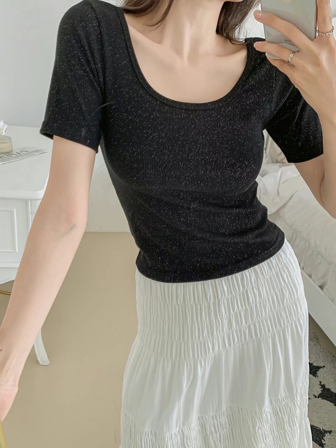 JOY-조이-T韓國代購㊣女裝新品25春夏人氣推薦時尚真品T恤JOY-조이-TT恤