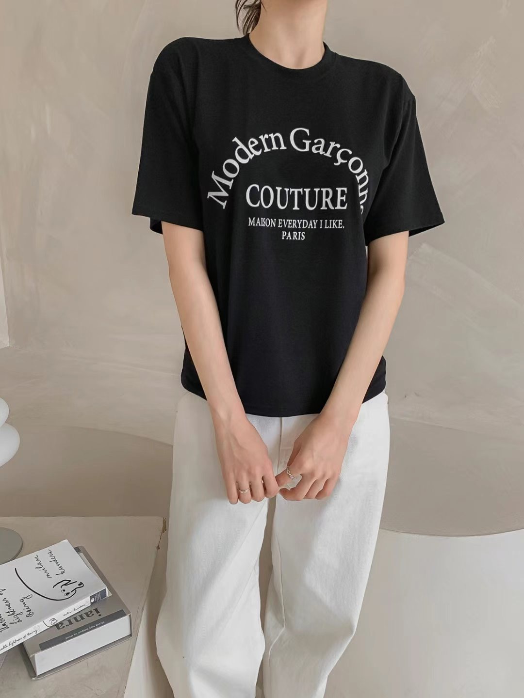 JOY-조이-T東大門㊣實拍女裝新品職業熱賣時尚休閑人氣T恤JOY-조이-TT恤圖色3