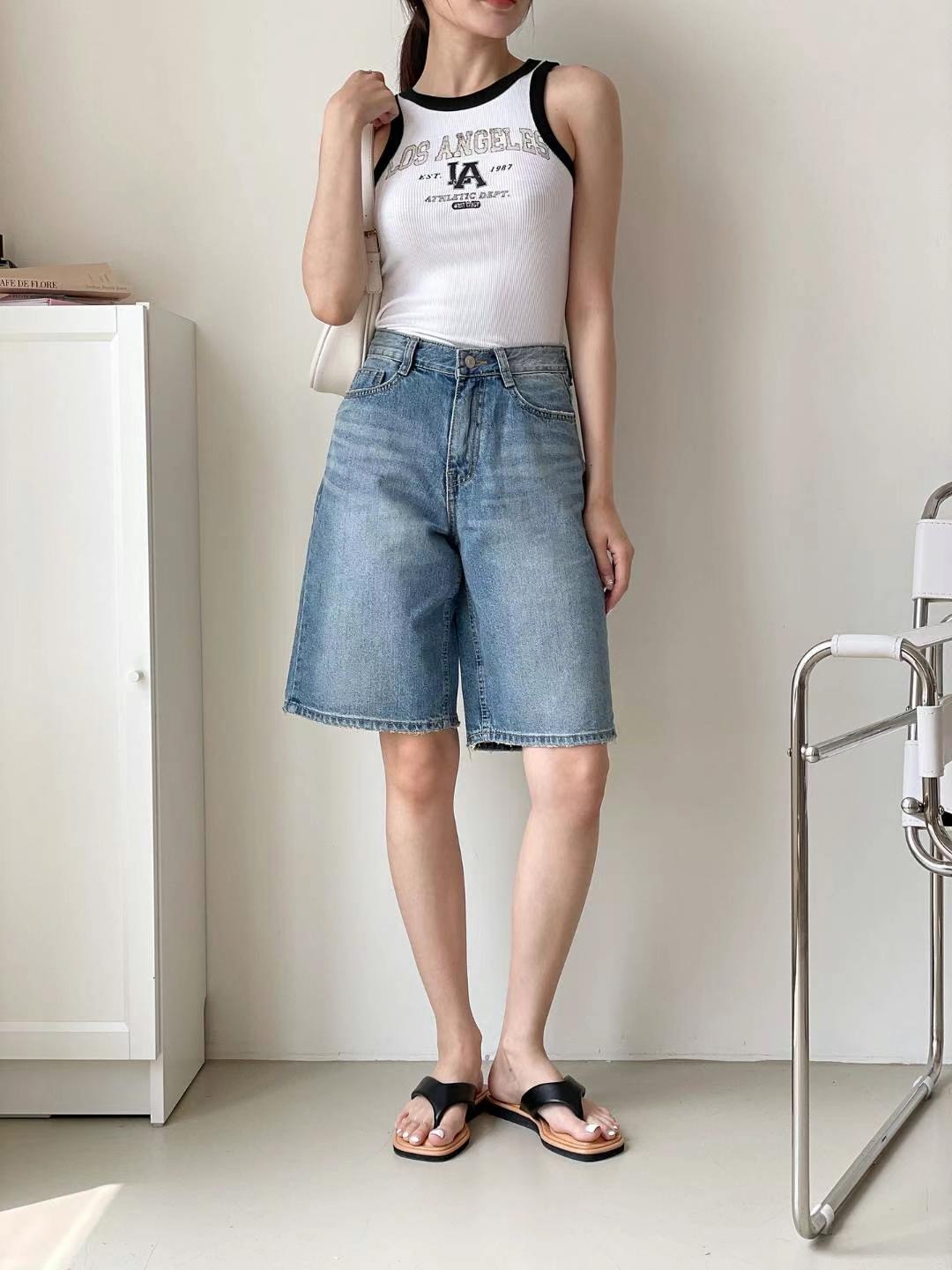 FLY DENIM東大門㊣代購女士新品職業時尚休閑熱賣人氣短褲FLY DENIM短褲