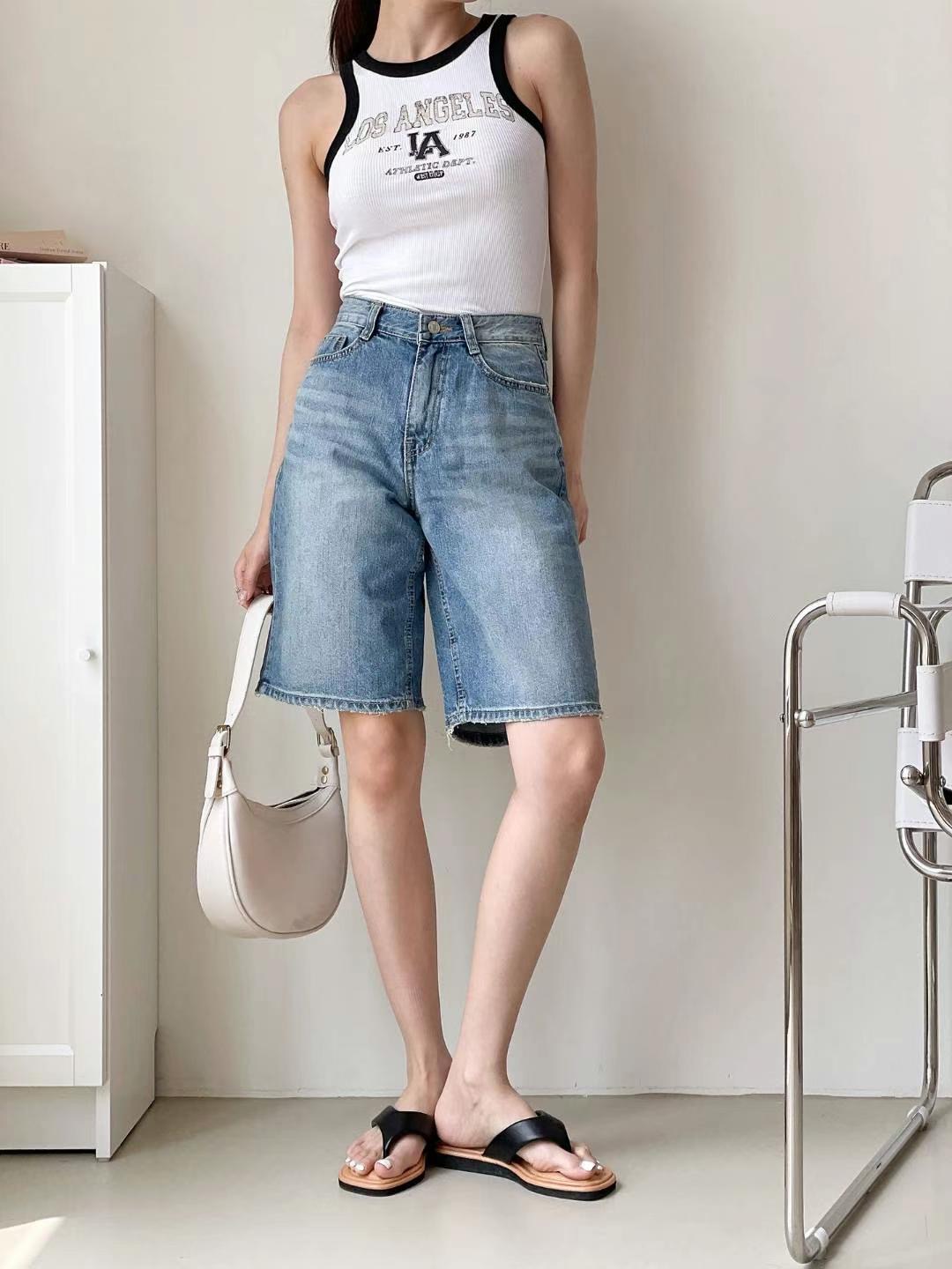 FLY DENIM東大門㊣代購女士新品職業時尚休閑熱賣人氣短褲FLY DENIM短褲