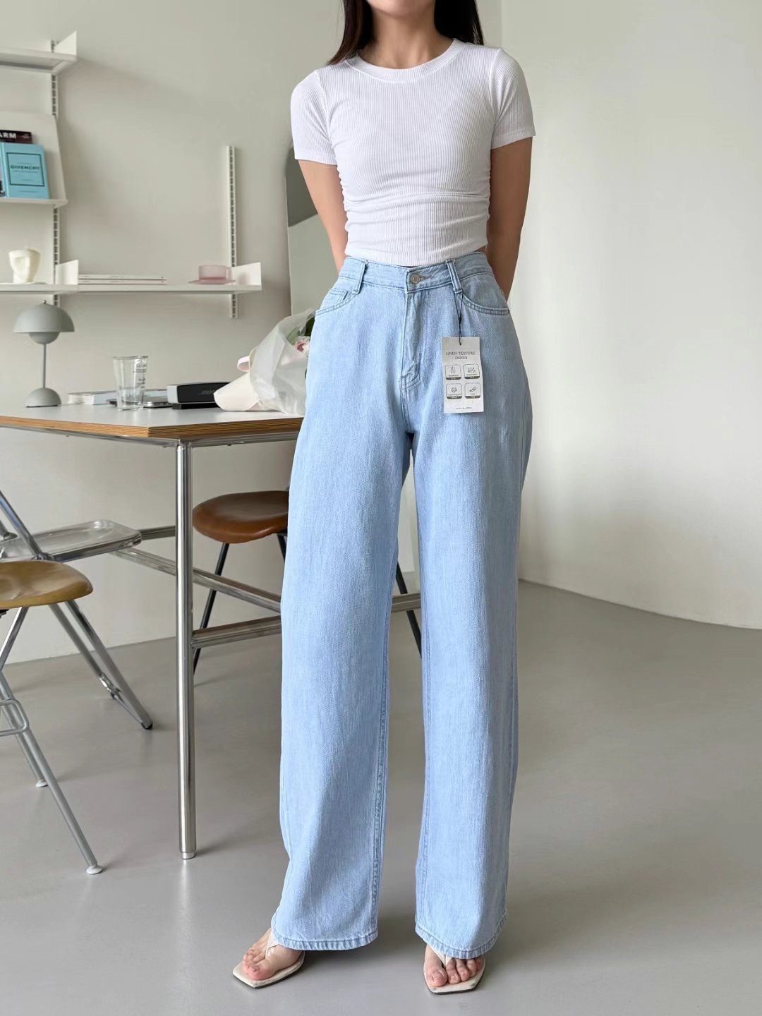 FLY DENIM東大門㊣直郵女士新品人氣真品推薦牛仔褲直筒褲FLY DENIM牛仔褲