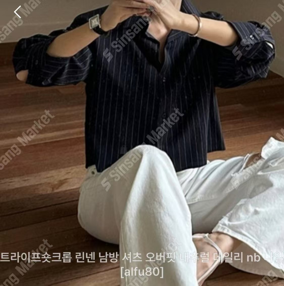 LUVLUV-럽럽-OT東大門㊣直郵女士新款時尚襯衫蕾絲衫條紋LUVLUV-럽럽-OT襯衫/蕾絲衫